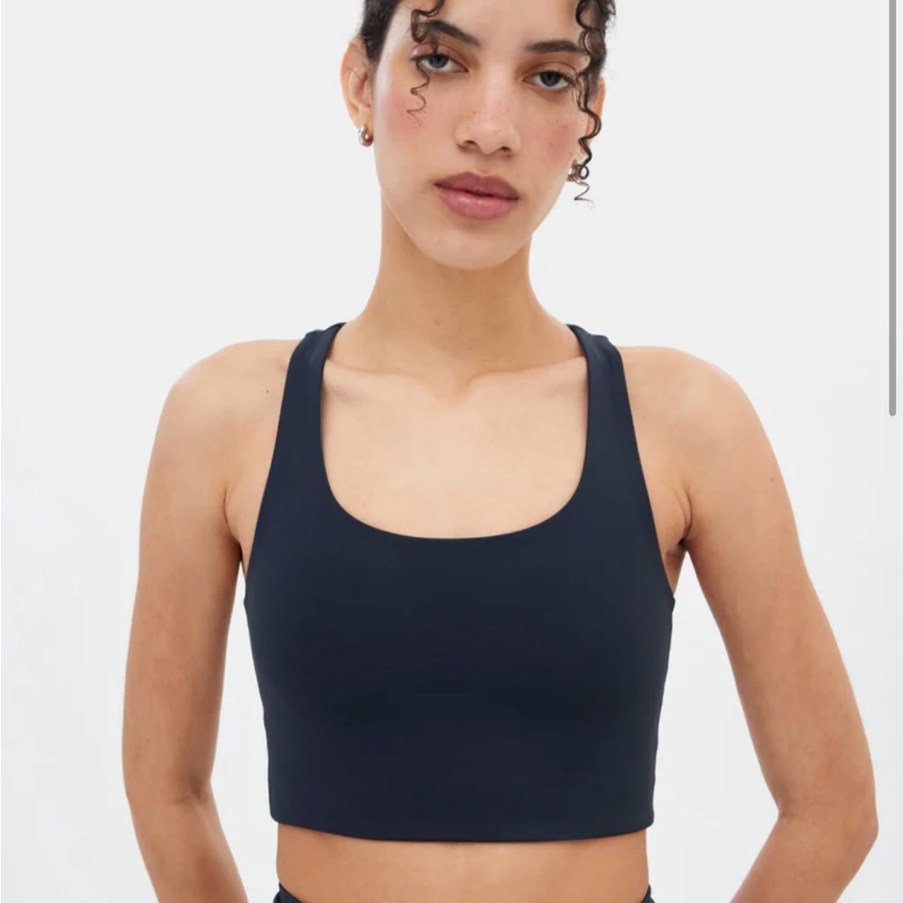 NAVY Girlfriend Collective Skyline Paloma Racerback Bra - Size Medium